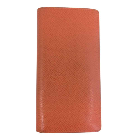 LOUIS VUITTON ルイ・ヴィトン M32839 タイガ ポルトフォイユ ブラザ 長財布 オレンジ系 レッド系【中古】