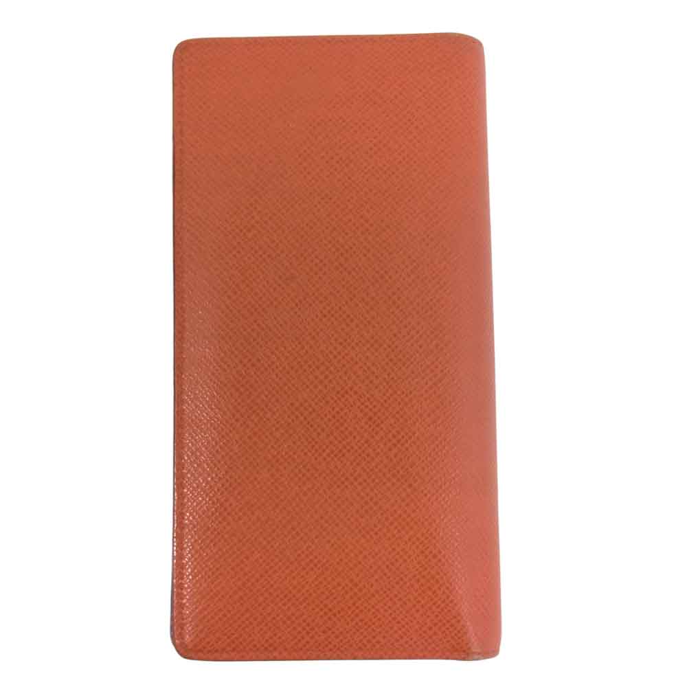 LOUIS VUITTON ルイ・ヴィトン M32839 タイガ ポルトフォイユ ブラザ 長財布 オレンジ系 レッド系【中古】