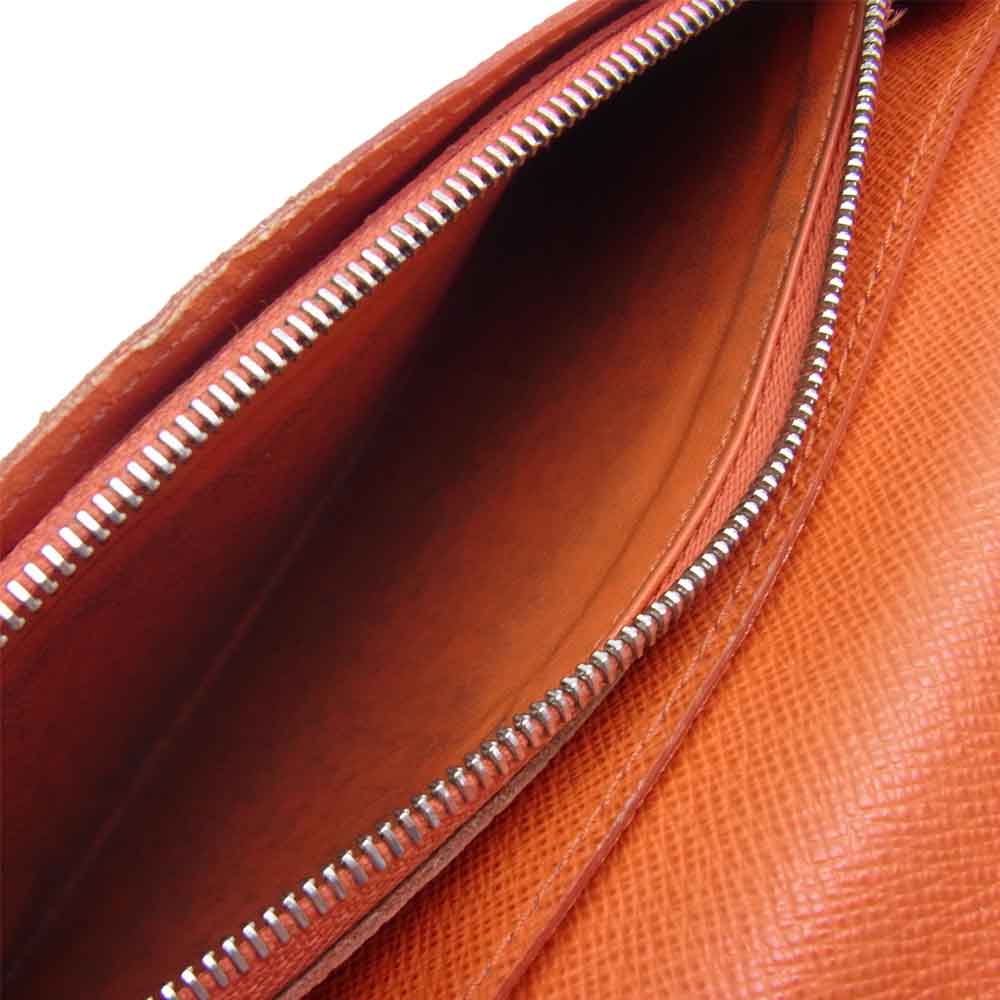 LOUIS VUITTON ルイ・ヴィトン M32839 タイガ ポルトフォイユ ブラザ 長財布 オレンジ系 レッド系【中古】