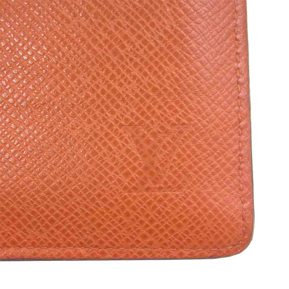 LOUIS VUITTON ルイ・ヴィトン M32839 タイガ ポルトフォイユ ブラザ 長財布 オレンジ系 レッド系【中古】