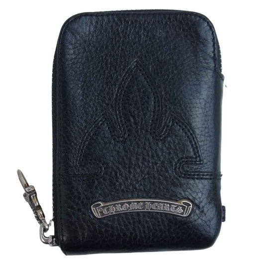CHROME HEARTS クロムハーツ（原本無） フレア カードケース ウォレット ブラック系【中古】