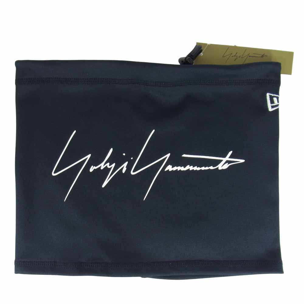 Yohji Yamamoto ヨウジヤマモト POUR HOMME プールオム 19AW New Era HC-L31-962 NECK WARMER ニューエラ ロゴ ネックウォーマー ブラック系【新古品】【未使用】【中古】