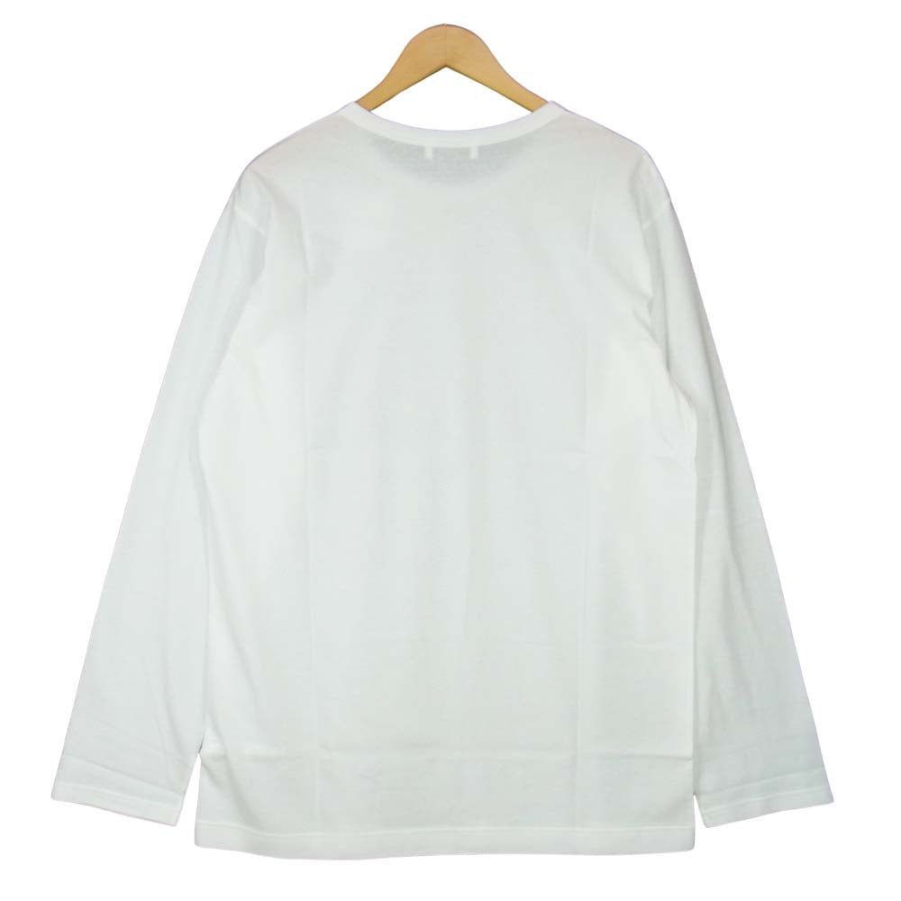 Yohji Yamamoto ヨウジヤマモト POUR HOMME プールオム 21AW HX-T03-070 ULTIMA PLAIN STITCH NEW ROUND NECK LONG SLEEVES ウルティマ天竺 新丸首 長袖カットソー ホワイト系 3【新古品】【未使用】【中古】