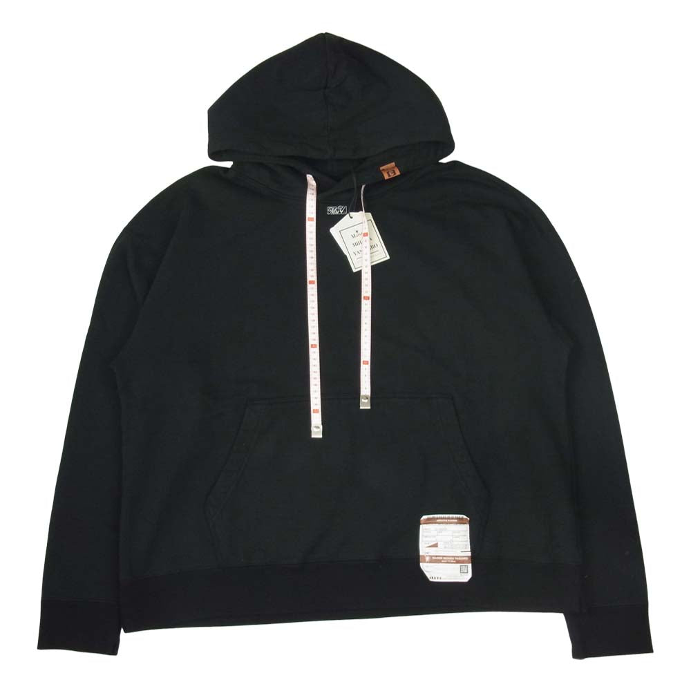 メゾンミハラヤスヒロ A07HD712-0 MmY embroideried Hoodie MmY刺繍 メジャードローコード パーカー ブラック系 50【新古品】【未使用】【中古】