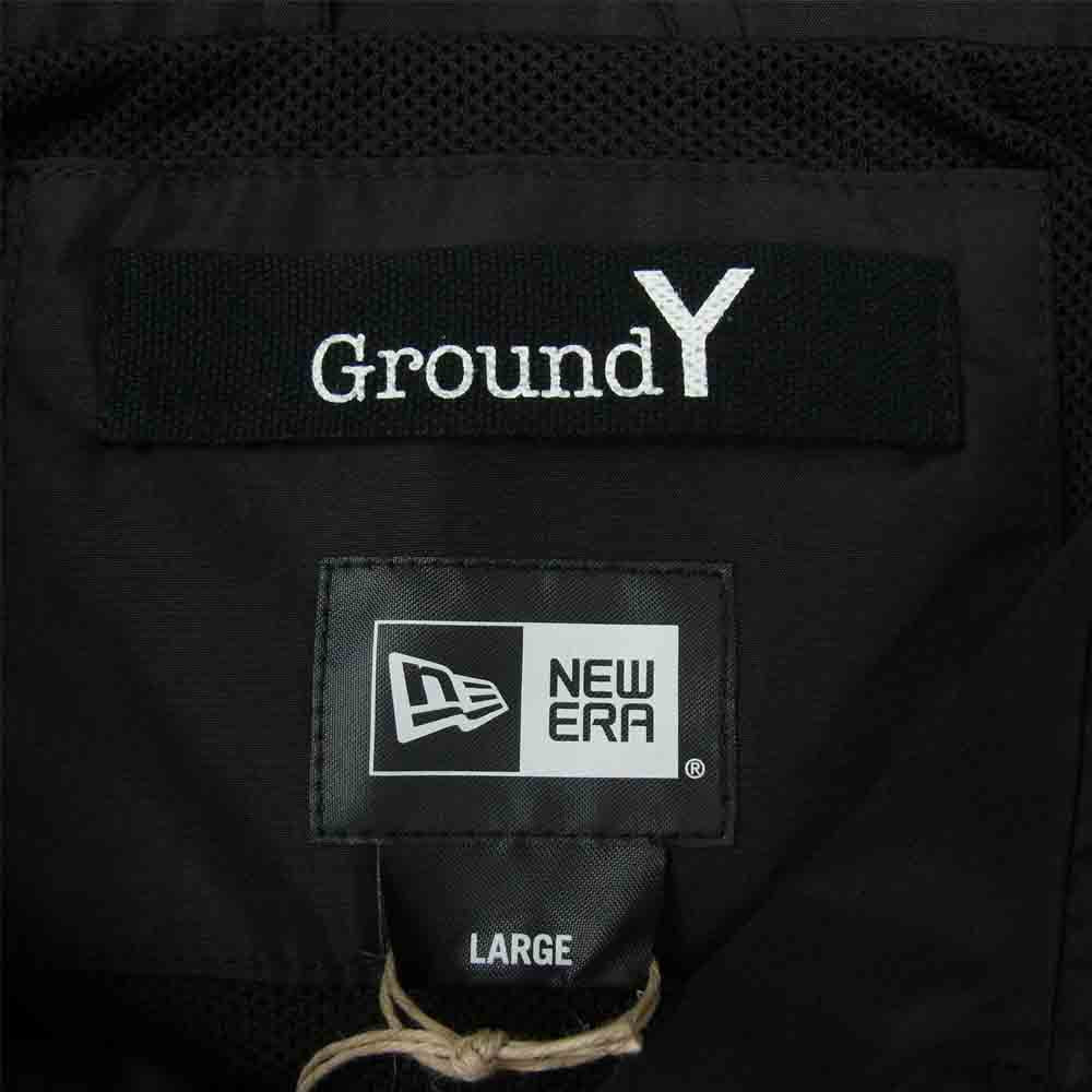 Yohji Yamamoto ヨウジヤマモト GroundY GM-J05-922 NEW ERA Collection Coach Jacket ニューエラ ロゴ刺繍 コーチジャケット ブラック系 L【新古品】【未使用】【中古】