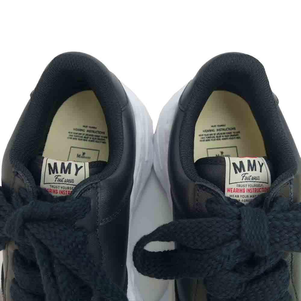 メゾンミハラヤスヒロ 21AW A07FW702 WAYNE LOW ローカット レザー スニーカー ブラック系 ホワイト系 43【新古品】【未使用】【中古】