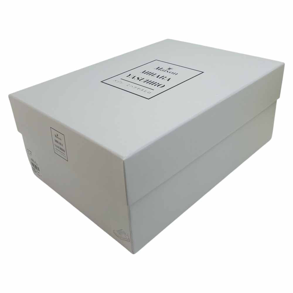 メゾンミハラヤスヒロ 21AW A07FW702 WAYNE LOW ローカット レザー スニーカー ブラック系 ホワイト系 43【新古品】【未使用】【中古】