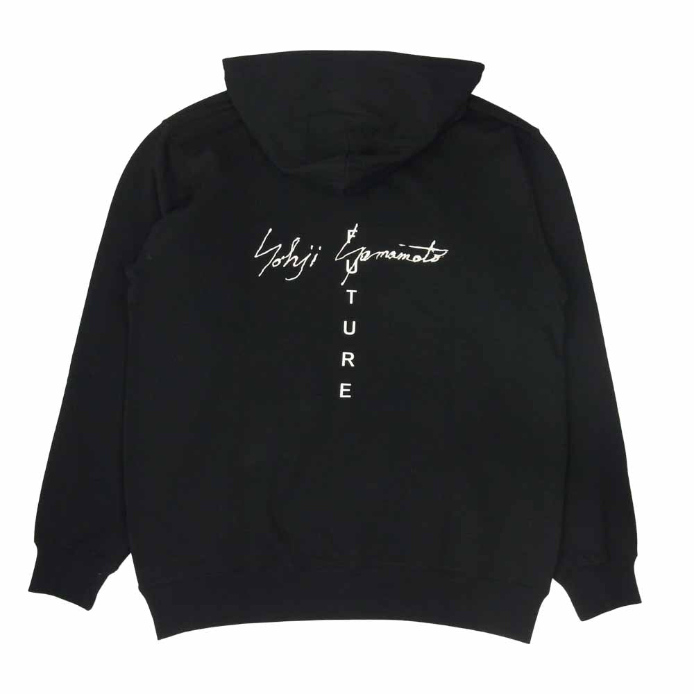Yohji Yamamoto ヨウジヤマモト POUR HOMME プールオム 21AW HX-T86-985 New Era NO FUTURE PRINT SWEAT PULLOVER HOODIE ニューエラ パーカー ブラック系 6【新古品】【未使用】【中古】