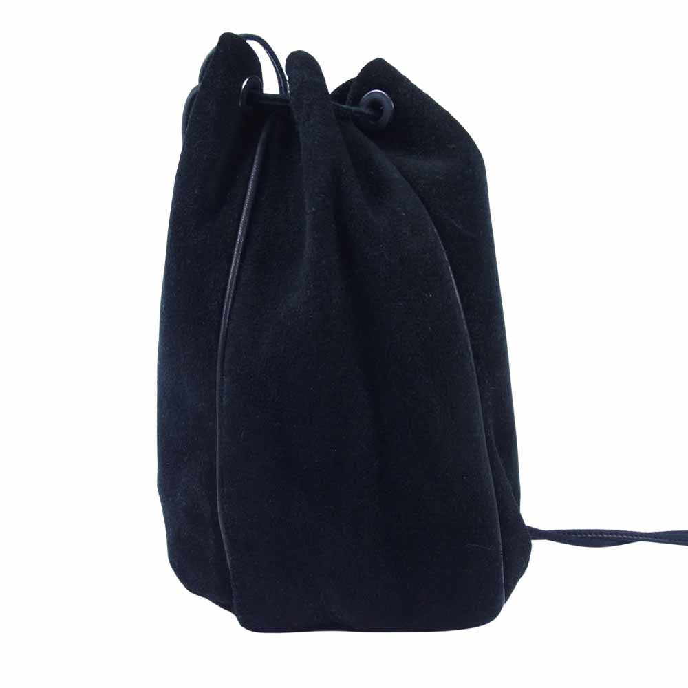hobo ホーボー HB-BG3310 COW LEATHER DRAWSTRING BAG カウレザー ショルダー バッグ ブラック系【新古品】【未使用】【中古】