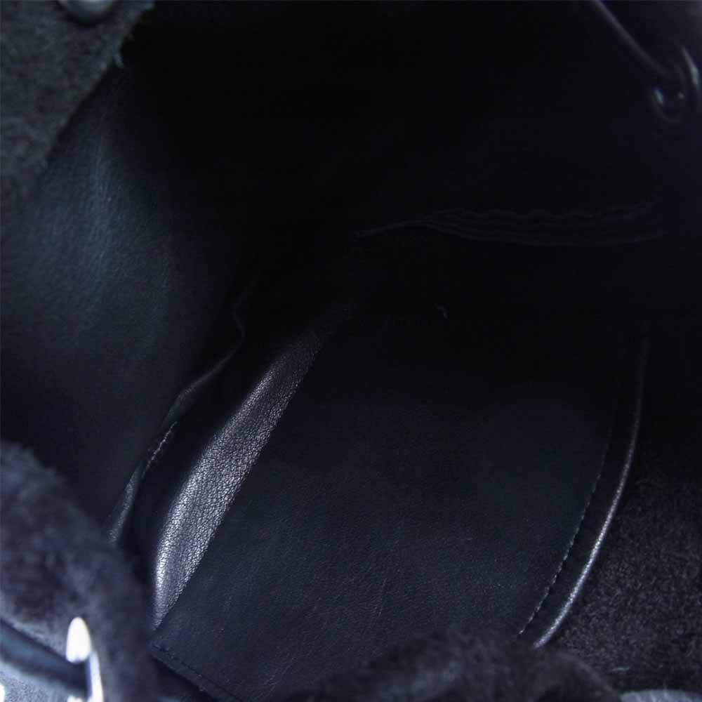 hobo ホーボー HB-BG3310 COW LEATHER DRAWSTRING BAG カウレザー ショルダー バッグ ブラック系【新古品】【未使用】【中古】