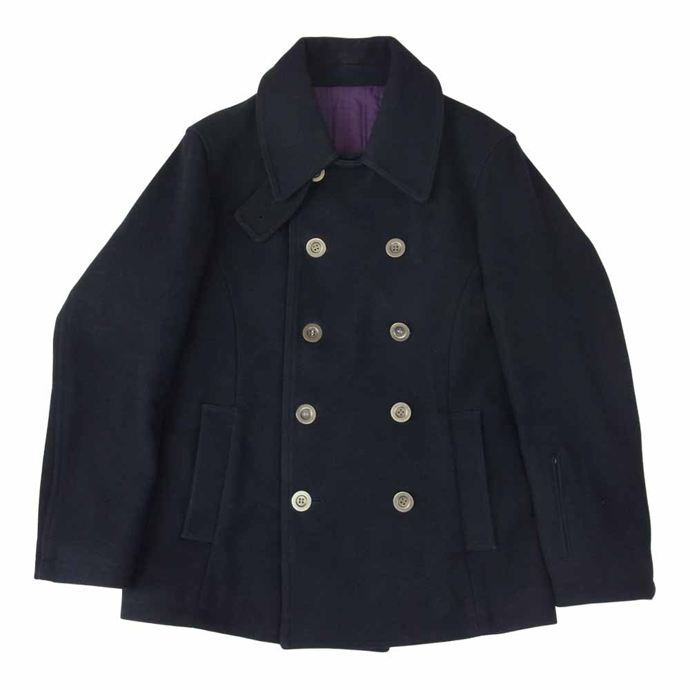 SOPHNET. ソフネット SOPH-67023 メルトン ウール Pコート ネイビー系 S【中古】
