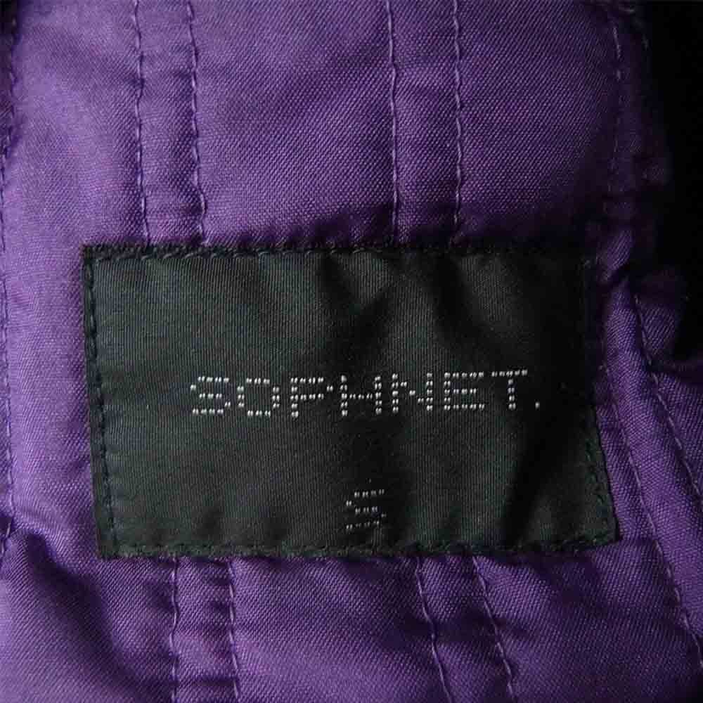 SOPHNET. ソフネット SOPH-67023 メルトン ウール Pコート ネイビー系 S【中古】