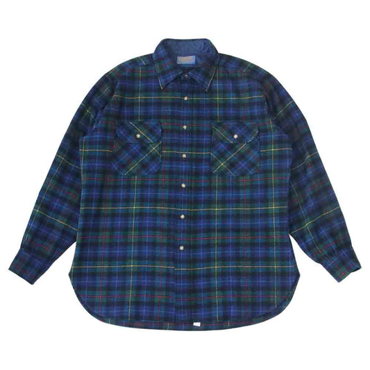 PENDLETON ペンドルトン ウール チェック シャツ マルチカラー系 L【中古】