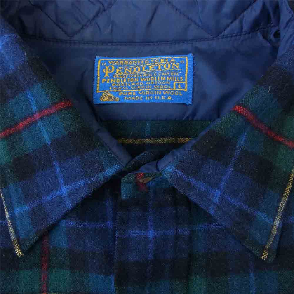 PENDLETON ペンドルトン ウール チェック シャツ マルチカラー系 L【中古】