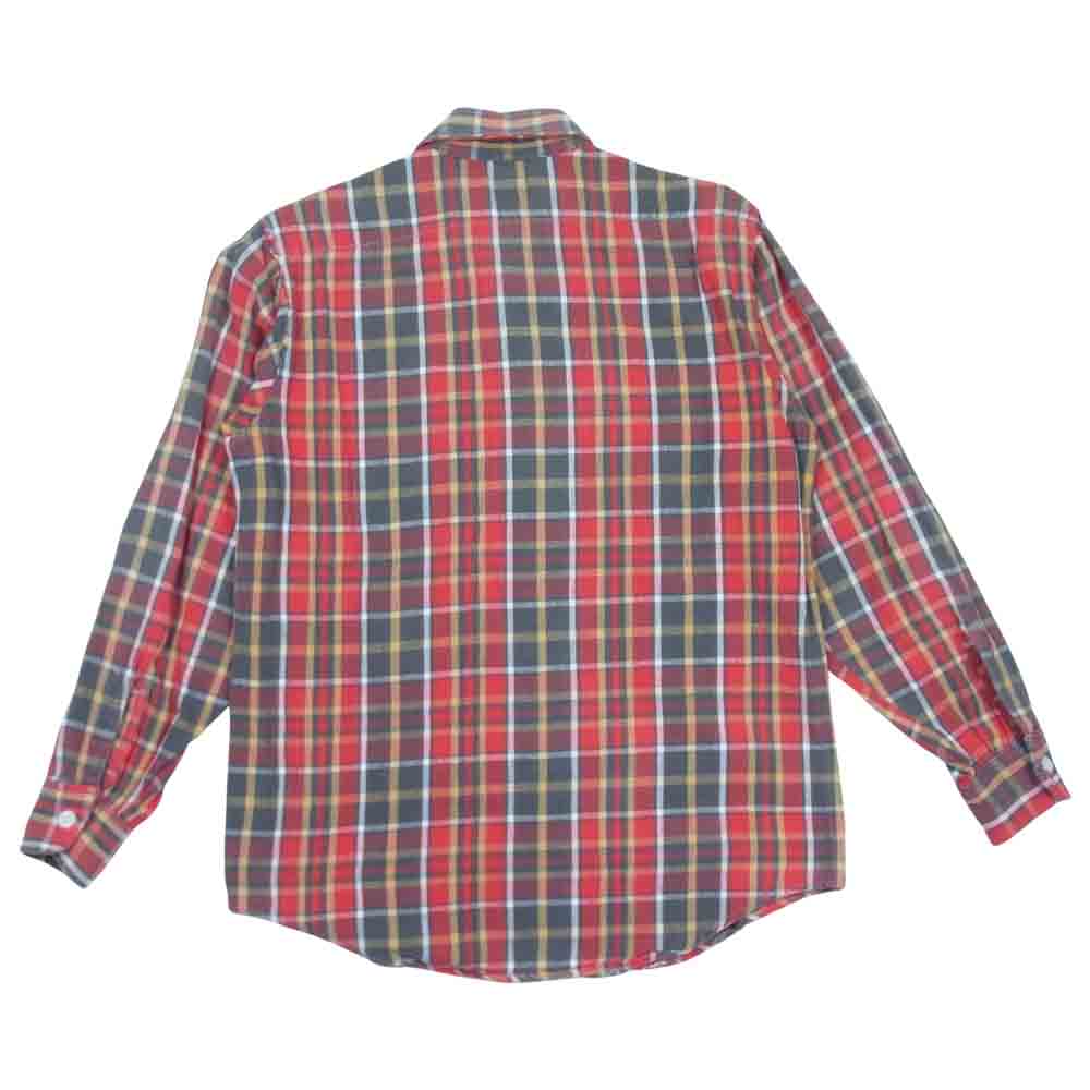 BIG MAC ビッグマック 70s 単色タグ チェック ネル シャツ チェックシャツ レッド系 SM【中古】