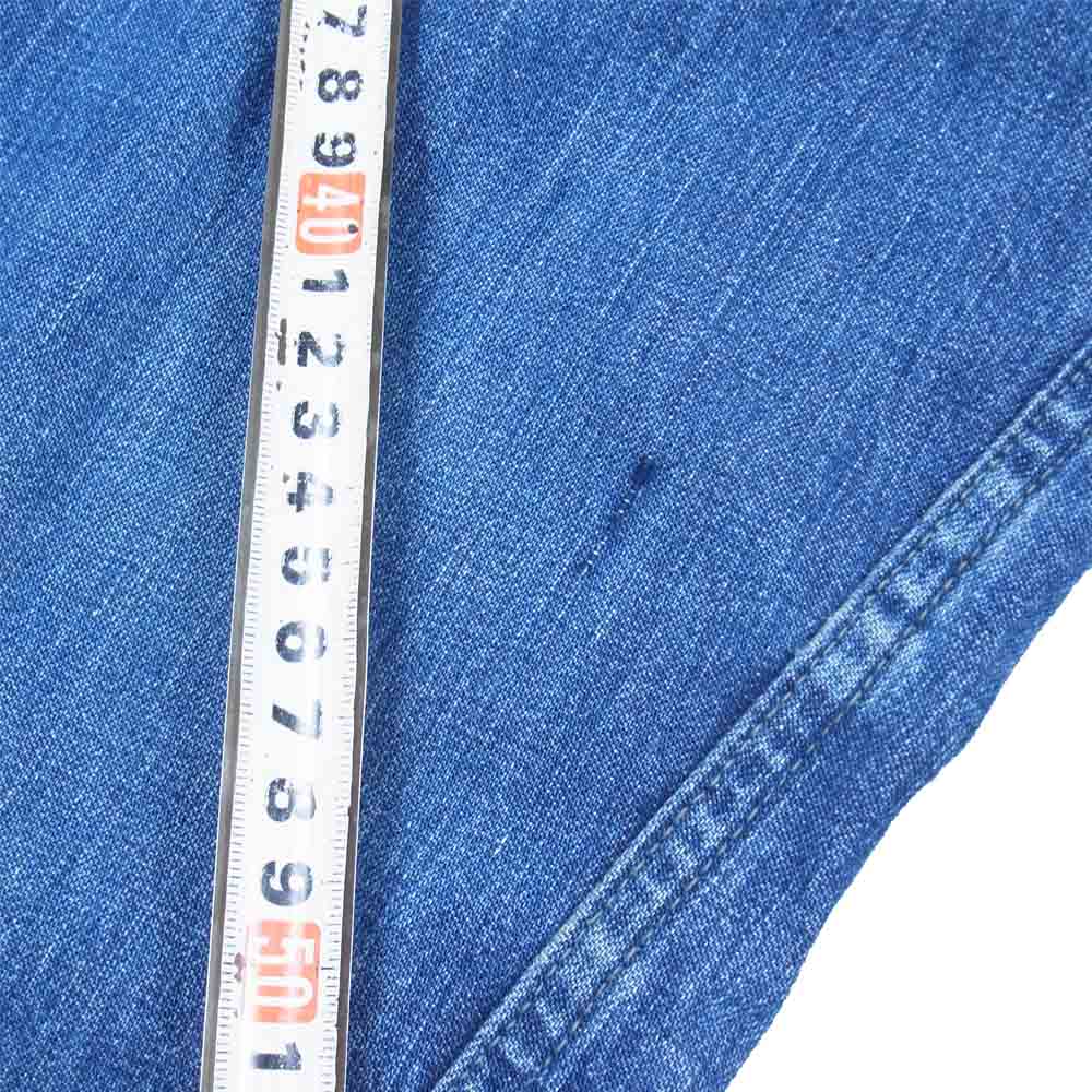 40~50s U.S.NAVY ショールカラー デニム シャツ ジャケット インディゴブルー系 表記無し【中古】