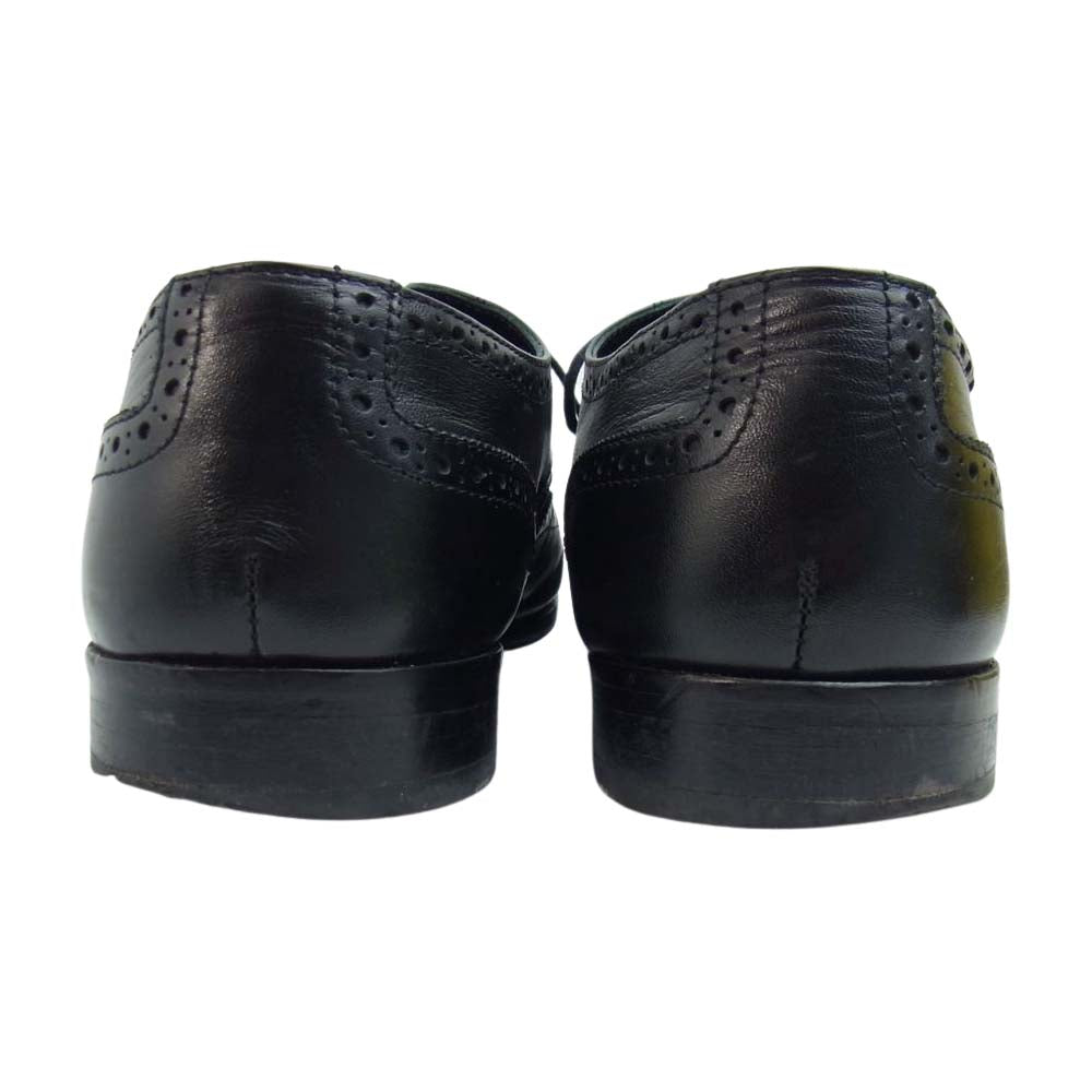 Emporio Armani エンポリオ・アルマーニ X4C509 ウィングチップ シューズ ブラック系 7.5【中古】