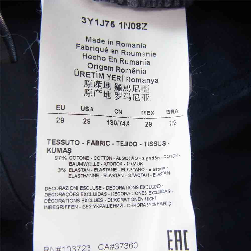Emporio Armani エンポリオ・アルマーニ 3Y1J75 未使用 訳有 5 POCKETS PANT 5 ポケット パンツ ネイビー系 29【中古】