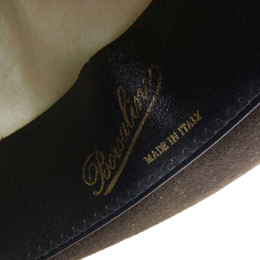 ボルサリーノ イタリア製 ハット ブラウン ブラウン系【中古】