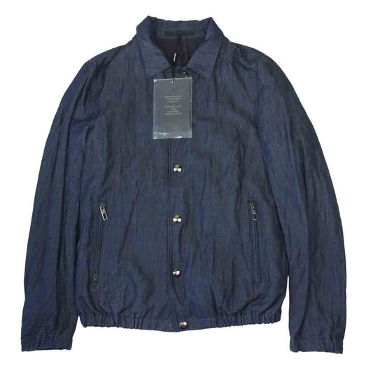 GIORGIO ARMANI ジョルジオアルマーニ 未使用 訳有 BLOUSON JACKET ブルゾン ジャケット インディゴブルー系 46【中古】