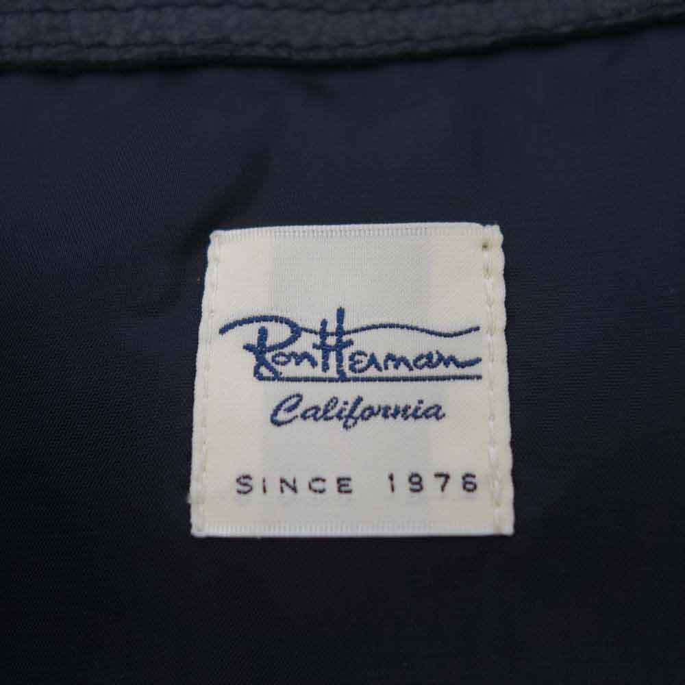 Ron Herman ロンハーマン 襟ボア シープレザー オールレザー ダウン ジャケット ブラック系 M【中古】