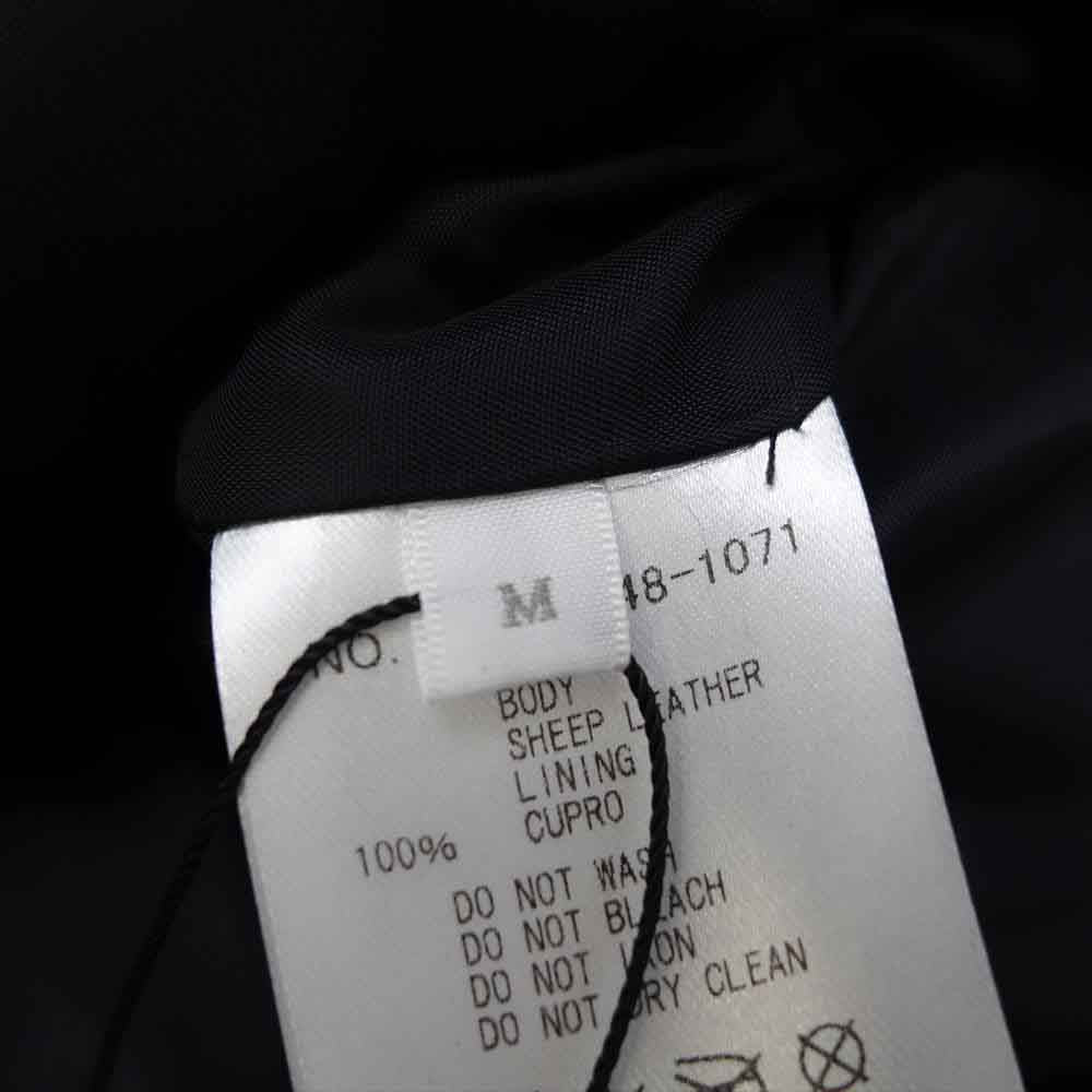 Ron Herman ロンハーマン 襟ボア シープレザー オールレザー ダウン ジャケット ブラック系 M【中古】