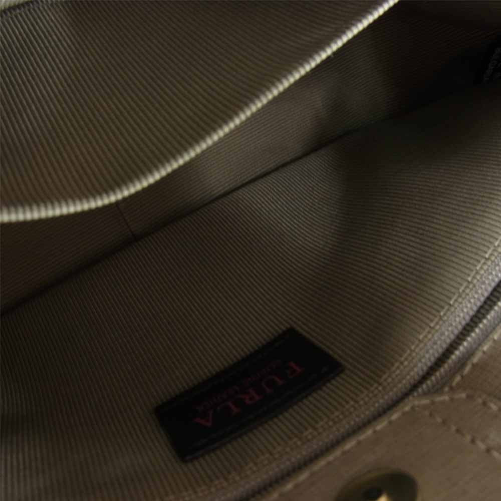 Furla フルラ 2WAY ショルダー ハンド バッグ グレー系【中古】