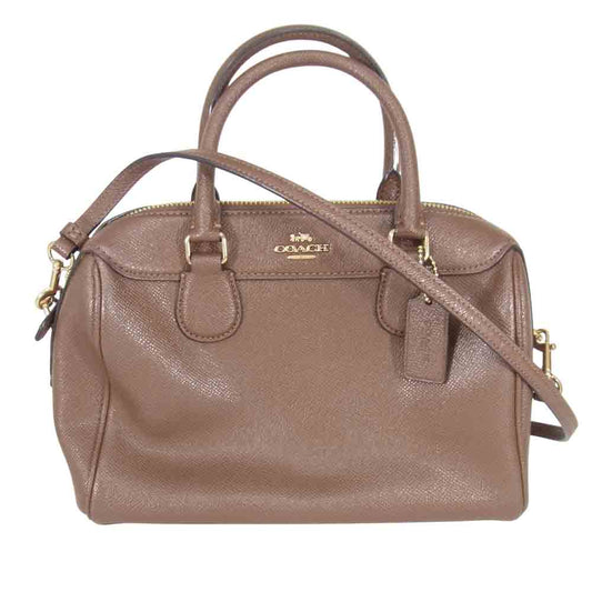 COACH コーチ 2WAY ショルダー ハンド バッグ ブラウン系【中古】