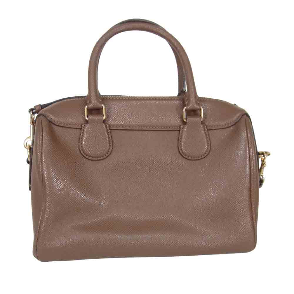 COACH コーチ 2WAY ショルダー ハンド バッグ ブラウン系【中古】