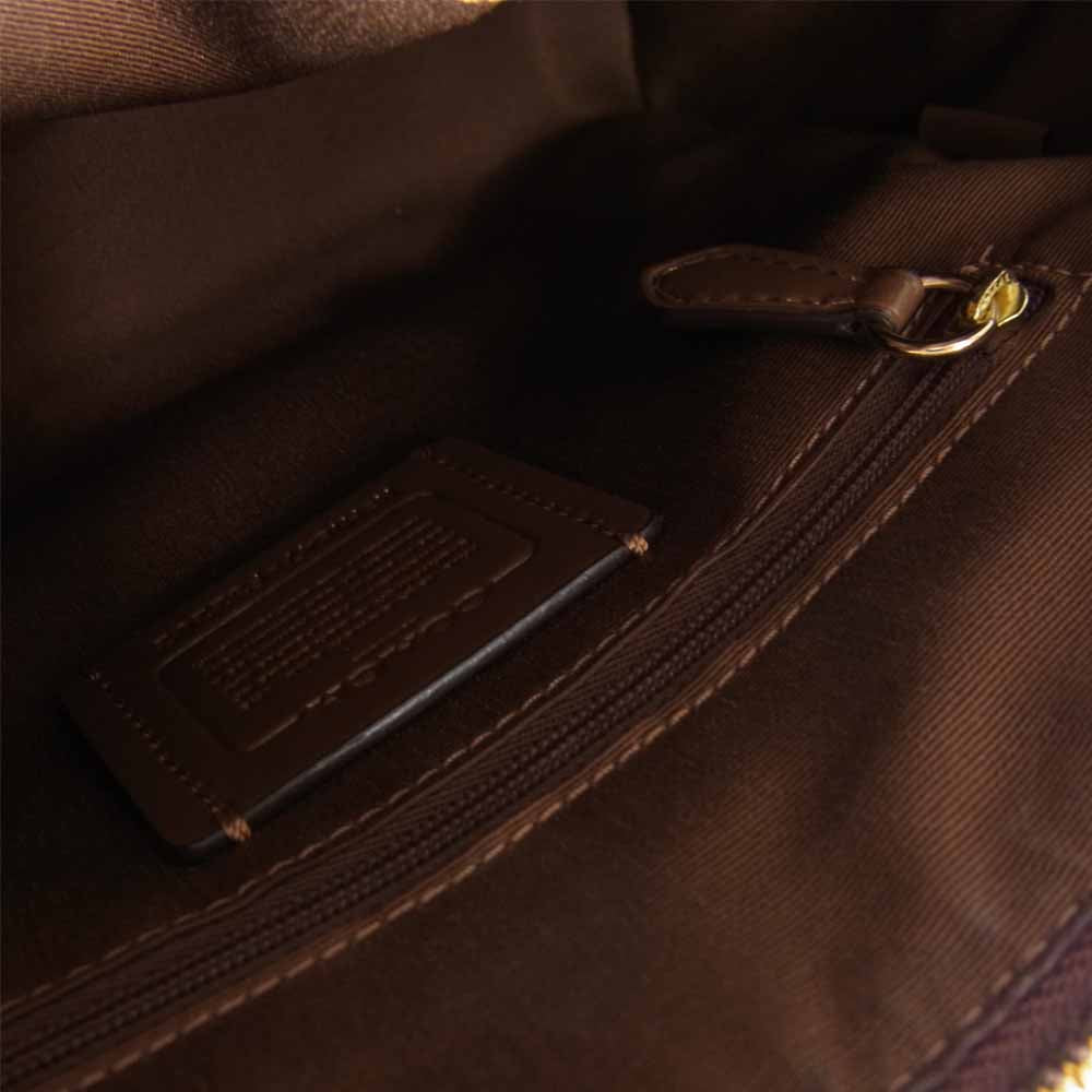 COACH コーチ 2WAY ショルダー ハンド バッグ ブラウン系【中古】