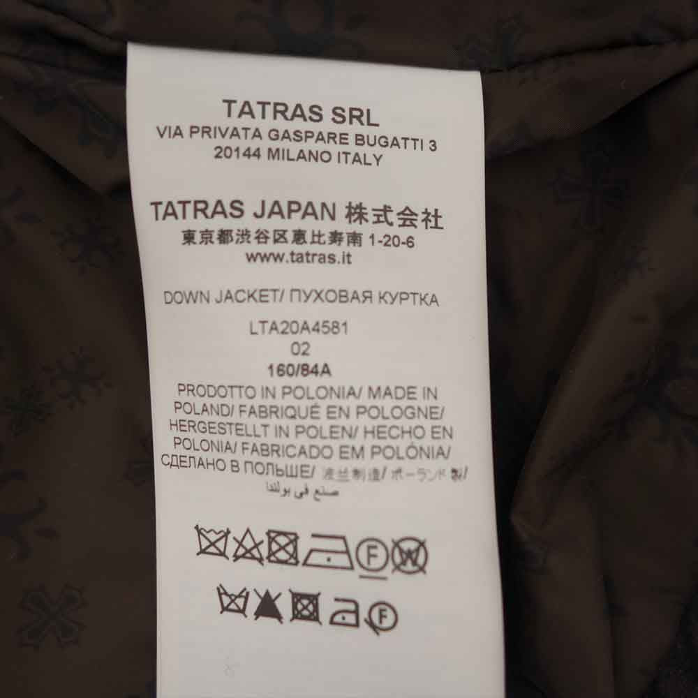 TATRAS タトラス LTA20A4581 CIMA ファー付き Rライン ダウン コート チャコールグレー系 02(M)【中古】