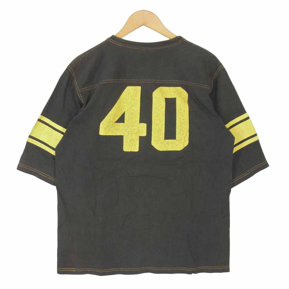 Champion チャンピオン ランタグ 復刻 フットボール Tシャツ グレー系 XL【中古】