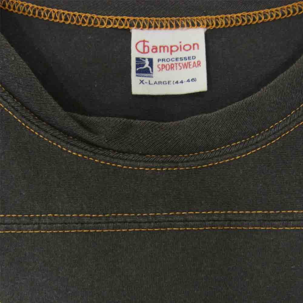 Champion チャンピオン ランタグ 復刻 フットボール Tシャツ グレー系