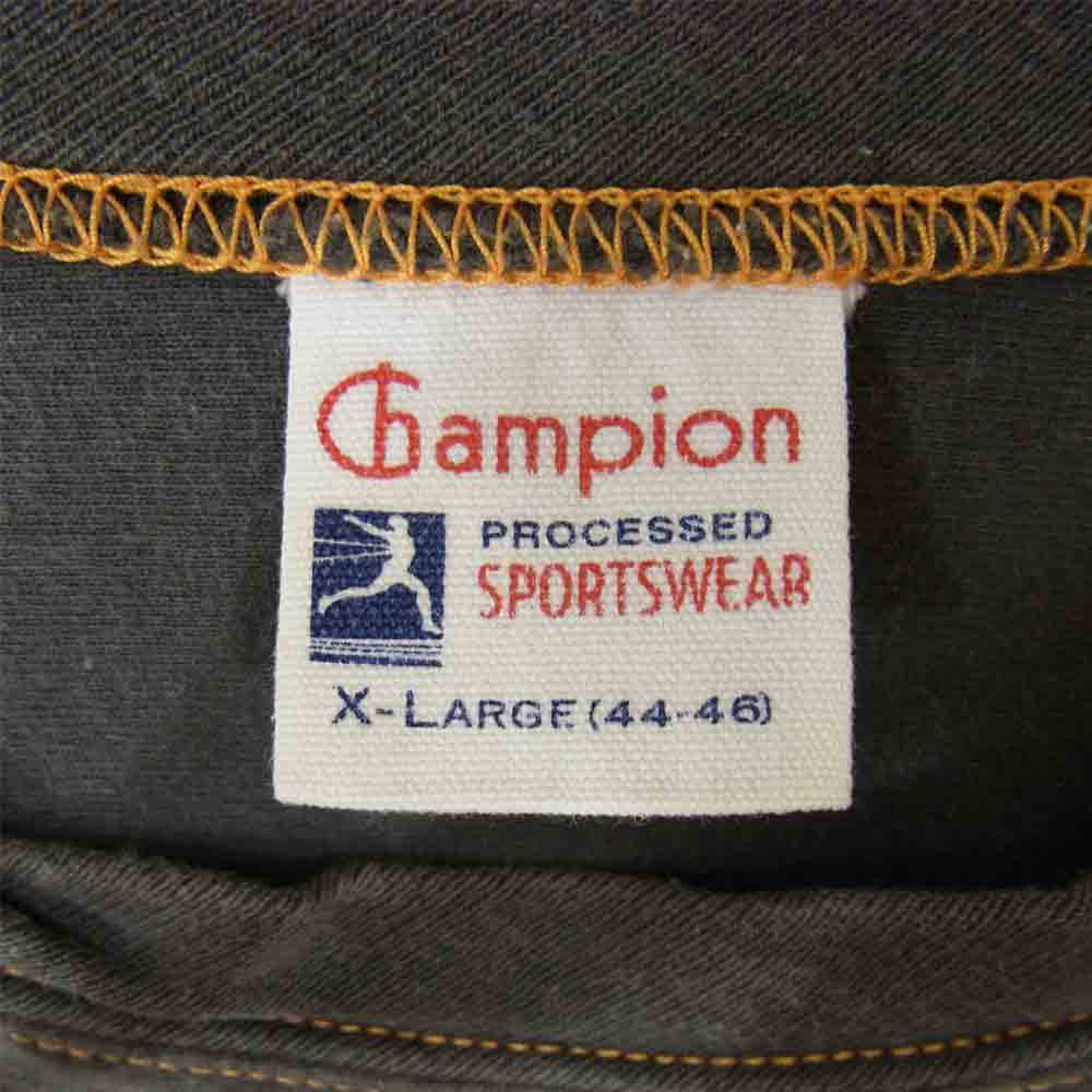 Champion チャンピオン ランタグ 復刻 フットボール Tシャツ グレー系 XL【中古】