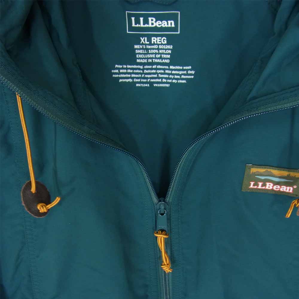 L.L.Bean エルエルビーン アノラック パーカー グリーン系 XL【美品】【中古】