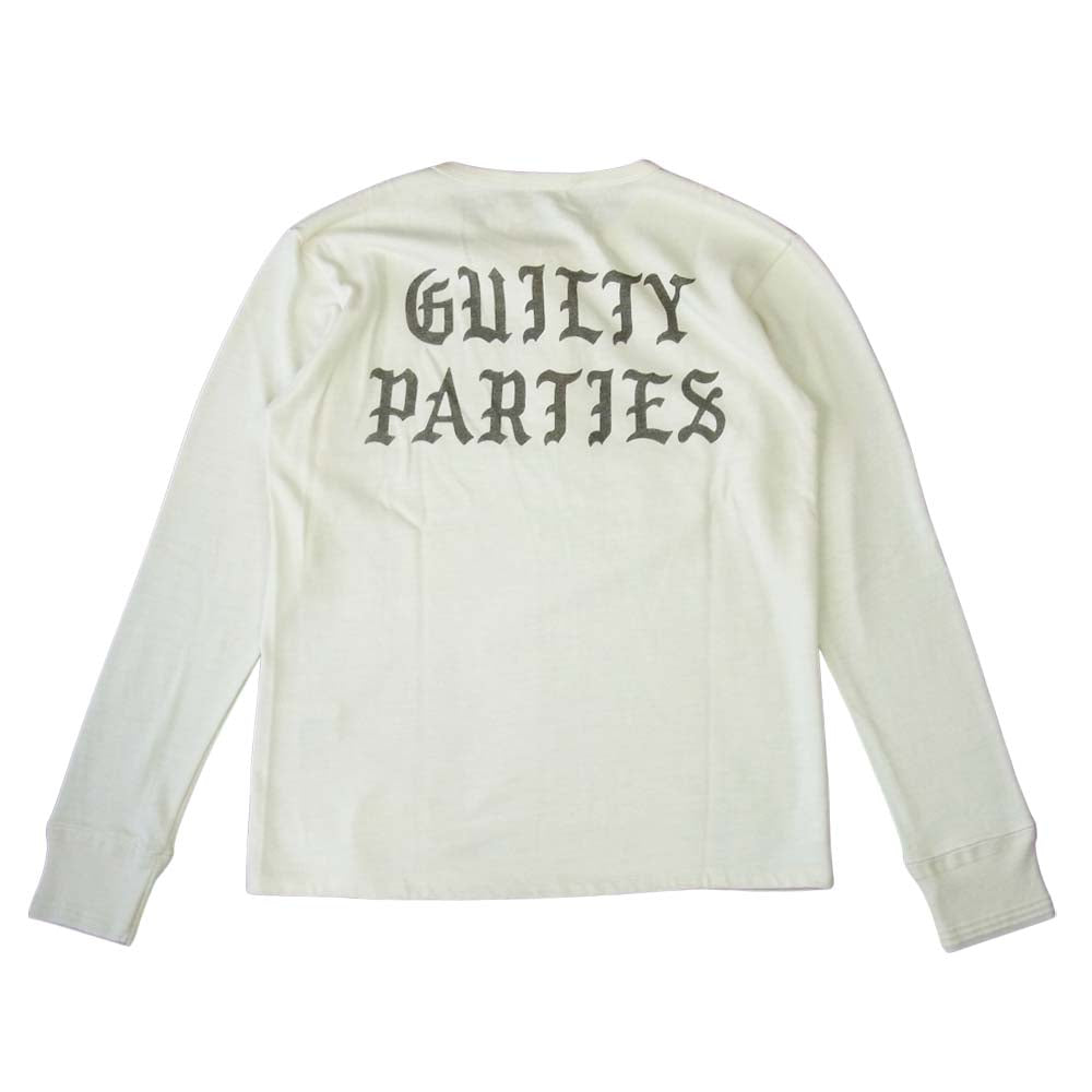 WACKO MARIA ワコマリア 14AW-INR-17 ヘンリーネック カットソー Tシャツ ホワイト系 S【極上美品】【中古】