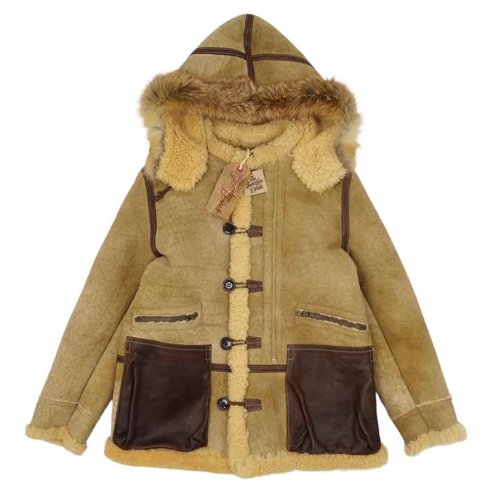 TENDERLOIN テンダーロイン T-7 ホースハイド ムートン ジャケット ライトブラウン系 XS【中古】