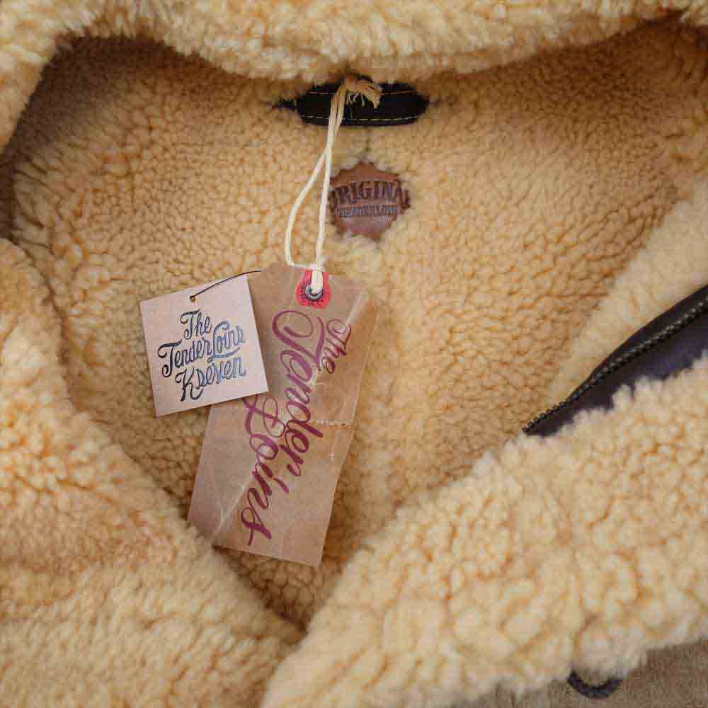 TENDERLOIN テンダーロイン T-7 ホースハイド ムートン ジャケット ライトブラウン系 XS【中古】