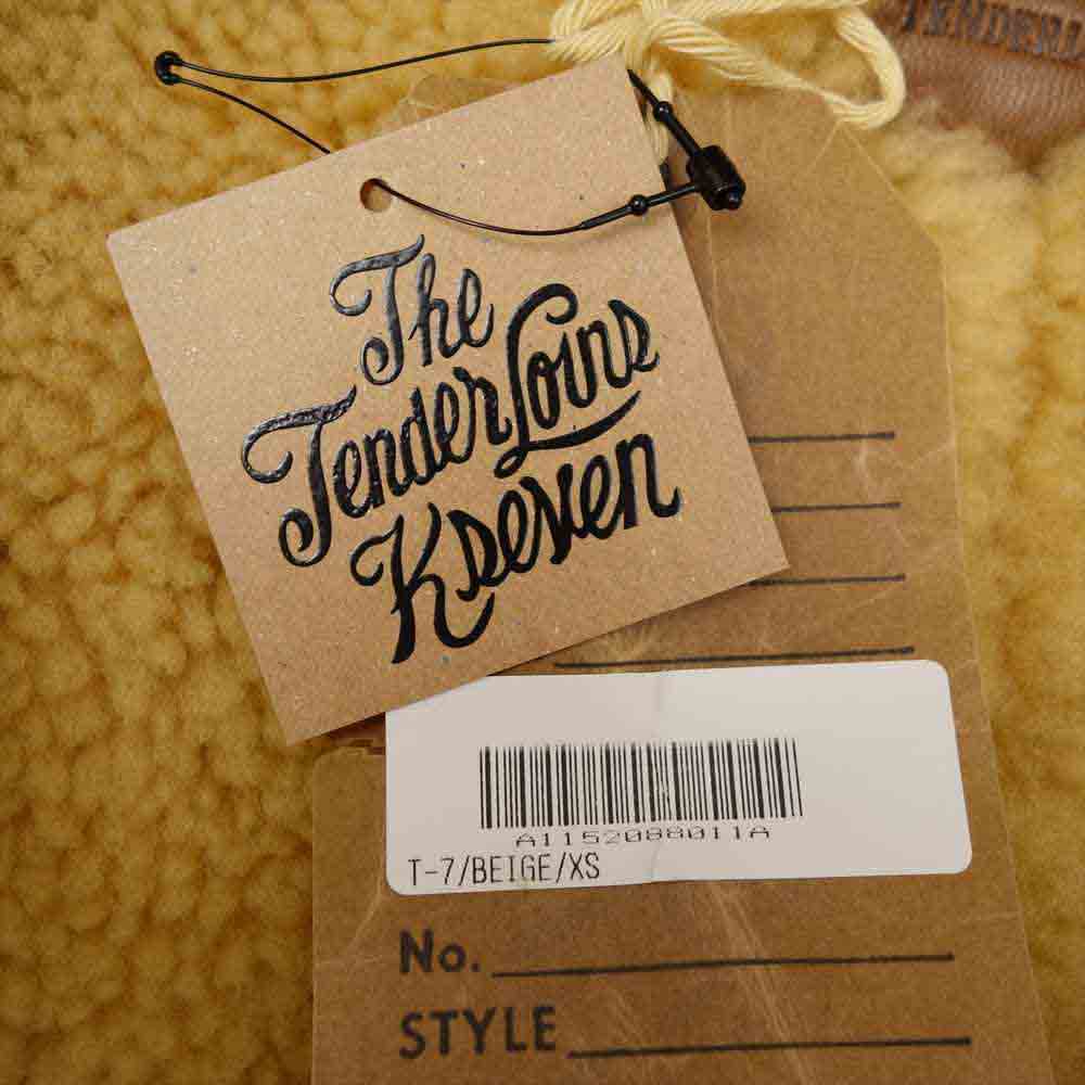 TENDERLOIN テンダーロイン T-7 ホースハイド ムートン ジャケット ライトブラウン系 XS【中古】