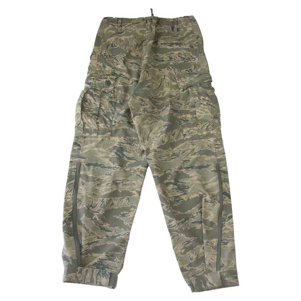 ミリタリー カモ トラウザー apecs パンツ カーキ系 S【中古】