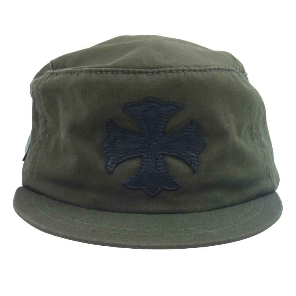 CHROME HEARTS クロムハーツ（原本無） CHプラス レザーパッチ ワーク キャップ カーキ系【中古】