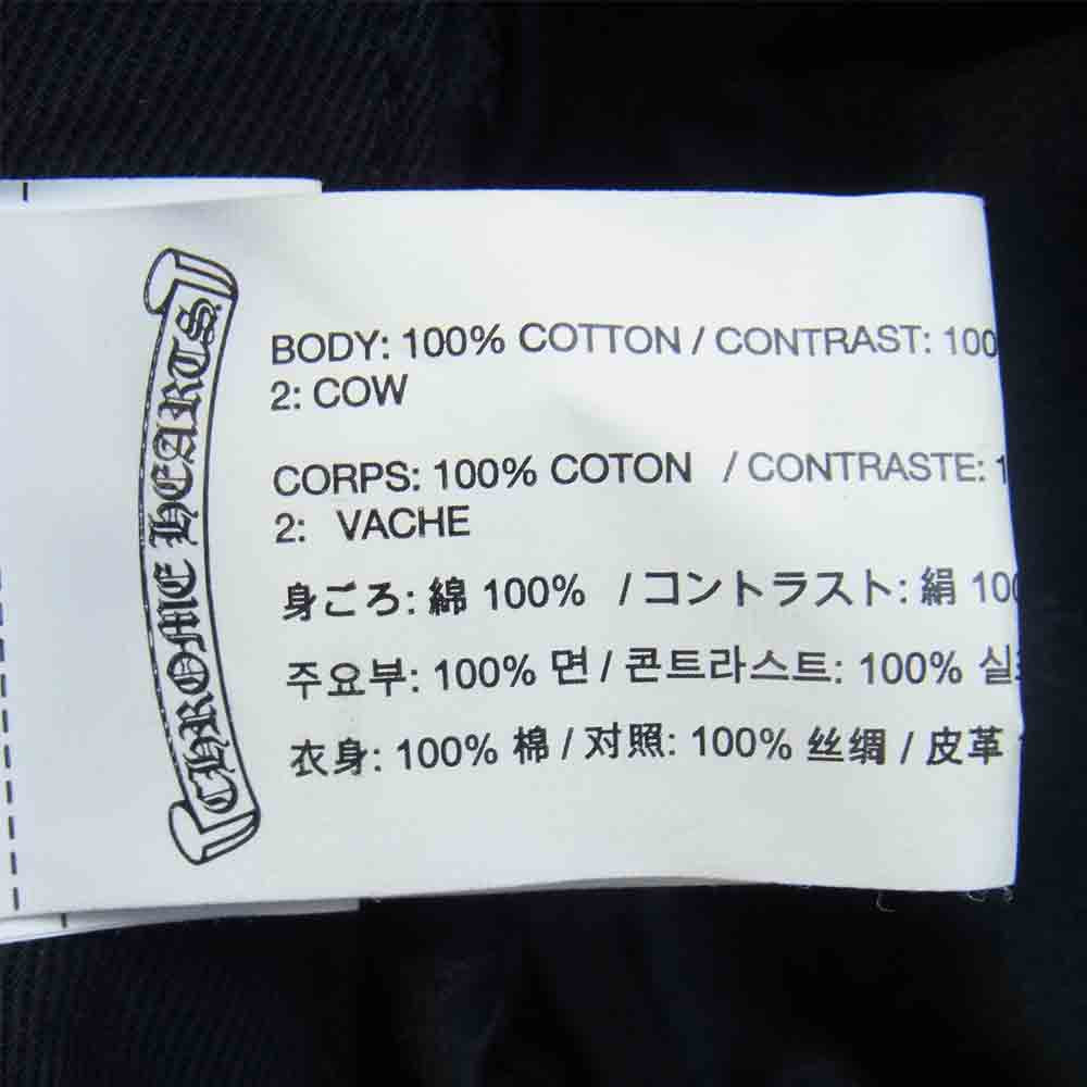 CHROME HEARTS クロムハーツ（原本無） CHプラス レザーパッチ ワーク キャップ カーキ系【中古】