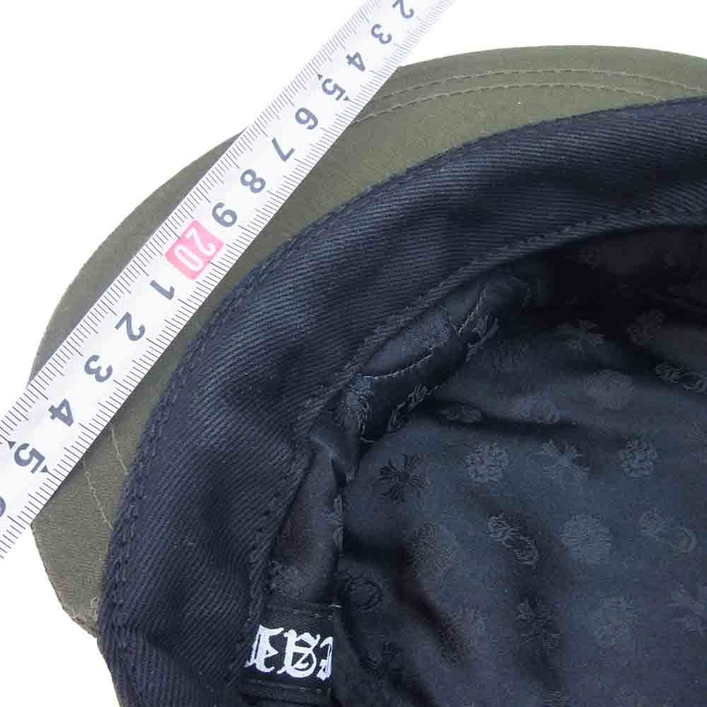 CHROME HEARTS クロムハーツ（原本無） CHプラス レザーパッチ ワーク キャップ カーキ系【中古】