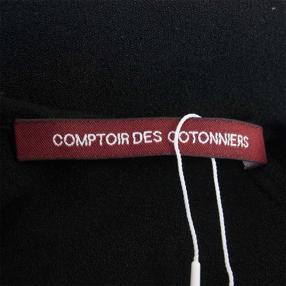 コントワーデコトニエ レーヨン シルク ワンピース ブラック系 38【中古】