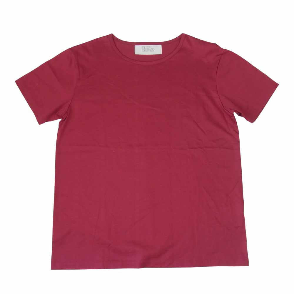 THE RERACS ザリラクス コットン 半袖 tシャツ ワインレッド系 2【中古】