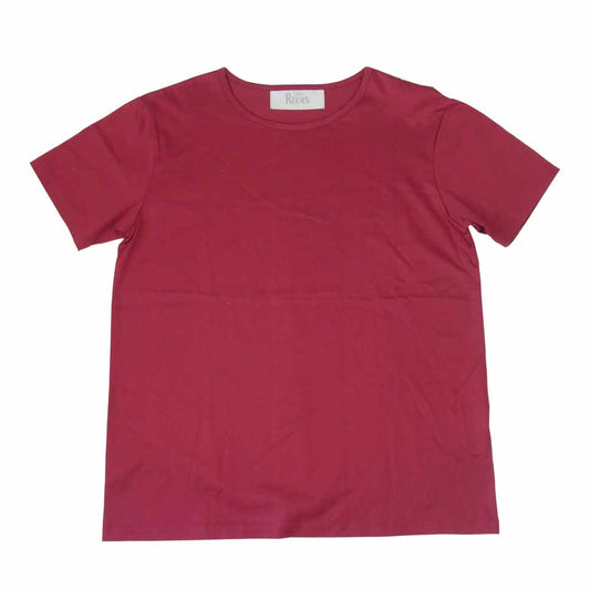 THE RERACS ザリラクス コットン 半袖 tシャツ ワインレッド系 2【中古】