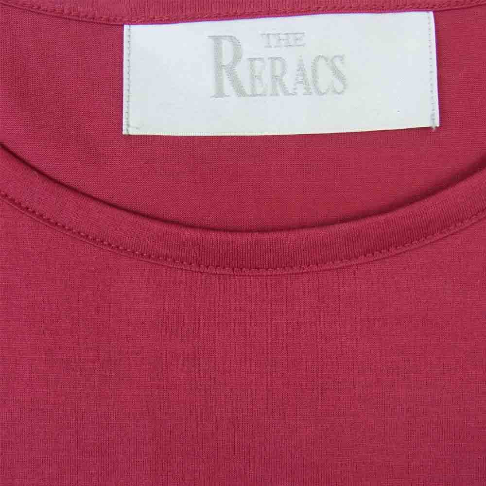 THE RERACS ザリラクス コットン 半袖 tシャツ ワインレッド系 2【中古】