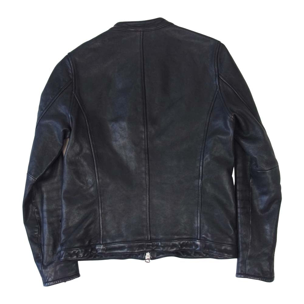 JOURNAL STANDARD ジャーナルスタンダード ゴートレザー シングル ライダース ジャケット ブラック系 M【中古】
