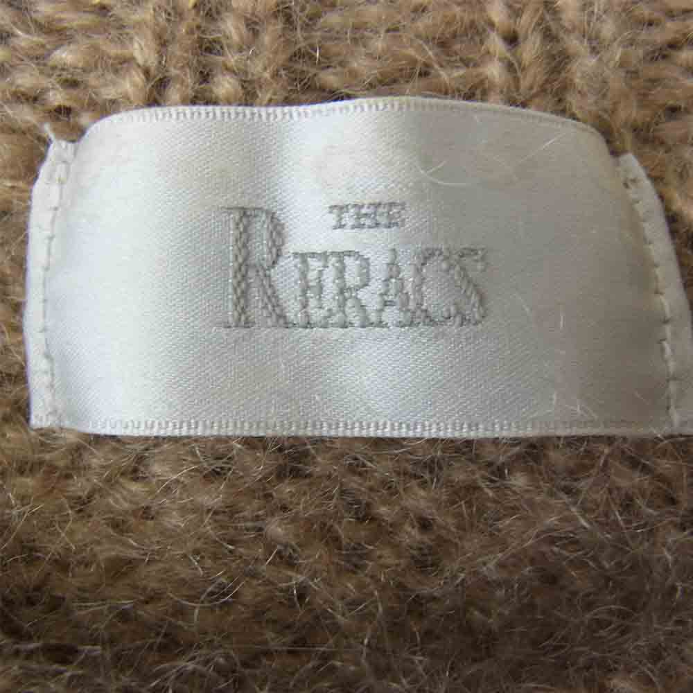THE RERACS ザリラクス スヌード付き モヘア ニット ワンピース ブラウン系 O【中古】