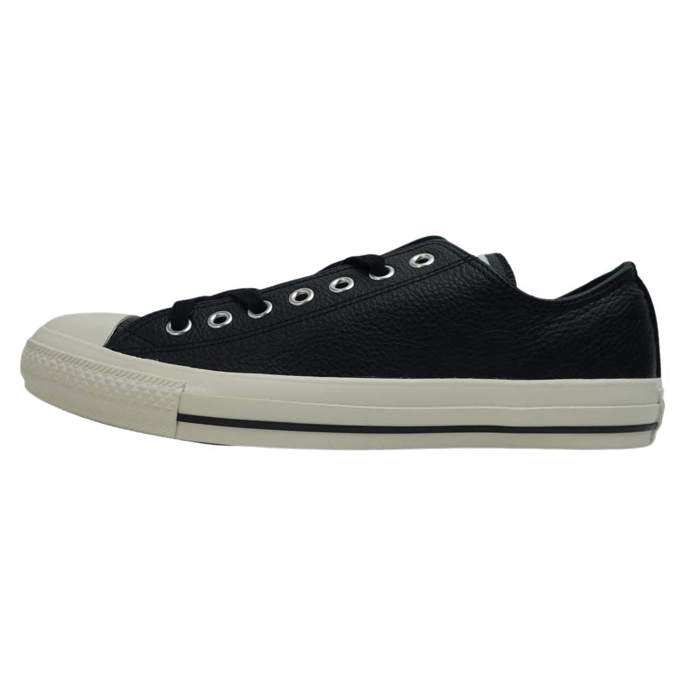 CONVERSE コンバース 1CL875 MHL マーガレットハウエル ALL STAR レザー オールスター US9 ブラック系 ホワイト系 27.5【新古品】【未使用】【中古】
